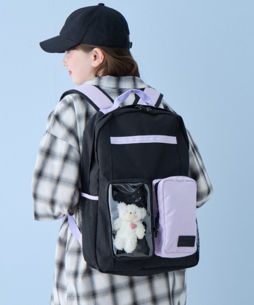 BISKEE リュック 「BISKEE」クリアポケット付きデイバッグ19L/リュック