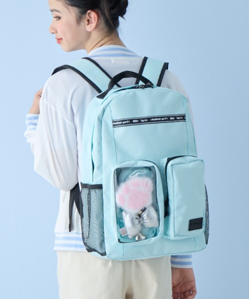 BISKEE リュック 「BISKEE」クリアポケット付きデイバッグ19L/リュック