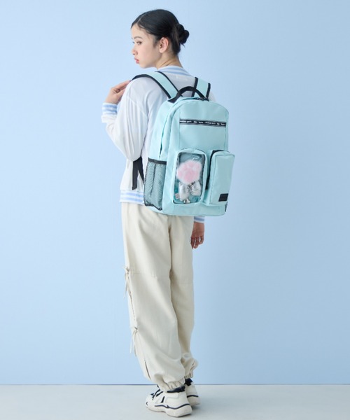 BISKEE リュック 「BISKEE」クリアポケット付きデイバッグ19L/リュック