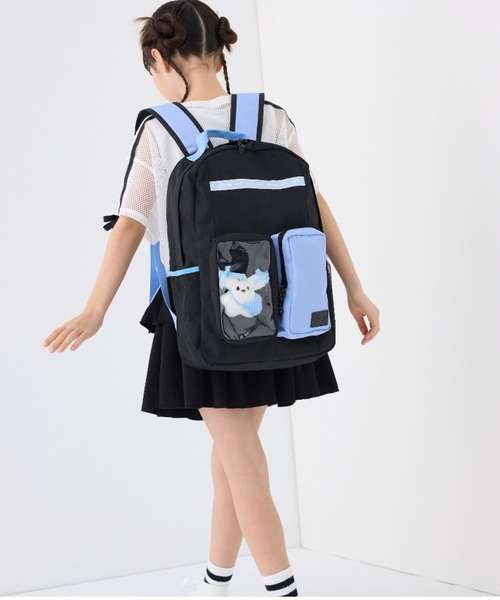 BISKEE リュック 「BISKEE」クリアポケット付きデイバッグ19L/リュック