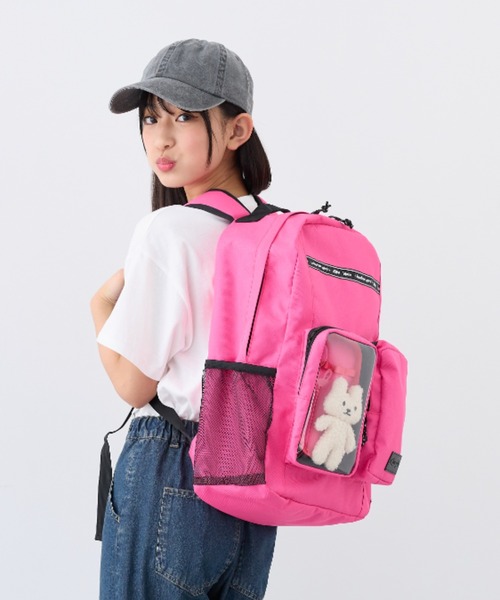 BISKEE リュック 「BISKEE」クリアポケット付きデイバッグ19L/リュック