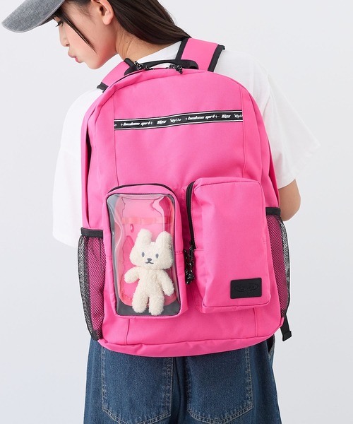 BISKEE リュック 「BISKEE」クリアポケット付きデイバッグ19L/リュック