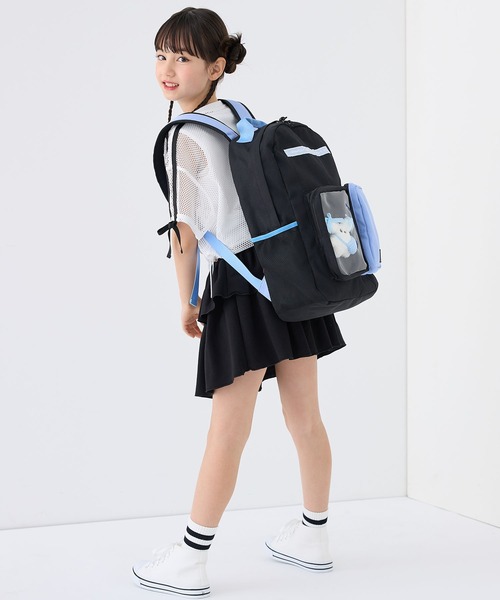 BISKEE リュック 「BISKEE」クリアポケット付きデイバッグ19L/リュック