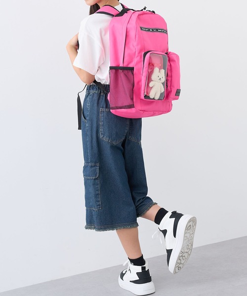 BISKEE リュック 「BISKEE」クリアポケット付きデイバッグ19L/リュック