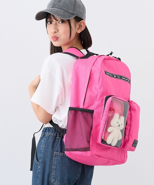 BISKEE リュック 「BISKEE」クリアポケット付きデイバッグ19L/リュック