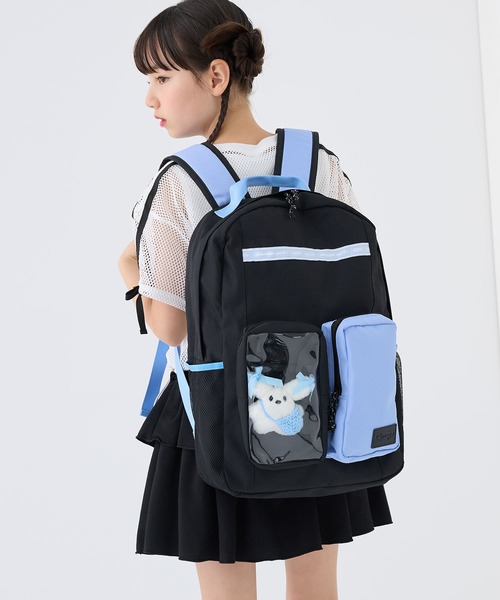 BISKEE リュック 「BISKEE」クリアポケット付きデイバッグ19L/リュック
