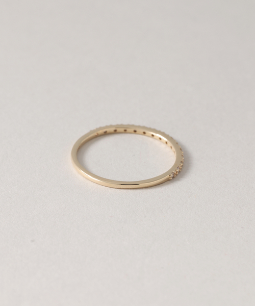 Lilas 指輪 リング ダイヤハーフエタニティーリング K10 レディース