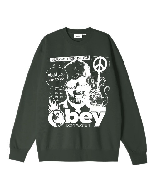 スウェット・トレーナー OBEY FLEECE (112480138) OBEY(オベイ) スウェット・トレーナー(メンズ) - 海外通販のBUYMA