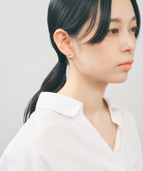 Jewel closet by L&Co. ピアス K10 ダブル フープ ピアス レディース