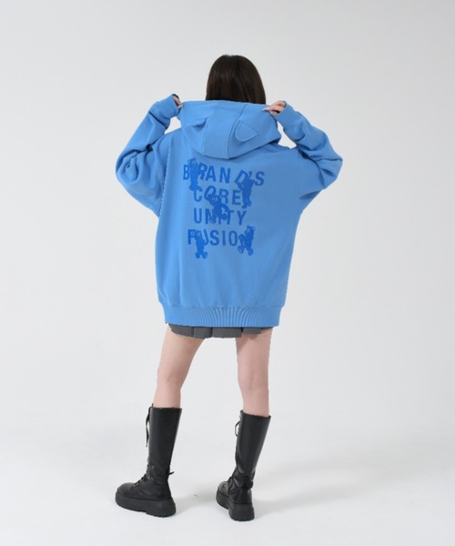 OY パーカー 「OY/オーワイ」 PLAYFUL ODOLLY EAR HOODIE ZIP UP