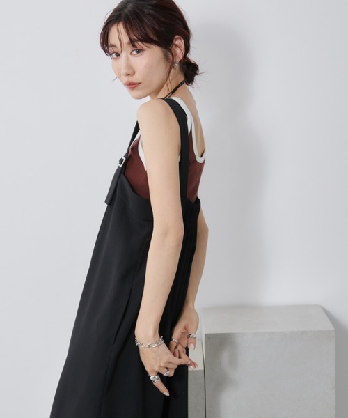 HOLIDAY サロペット Auntie Rosa Holiday サロペット オーバーオール タックワイド