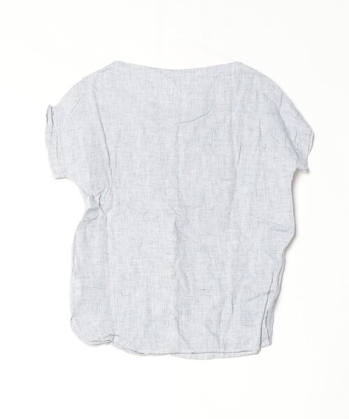 fog linen work 「fog work」 半袖ブラウス - ホワイト