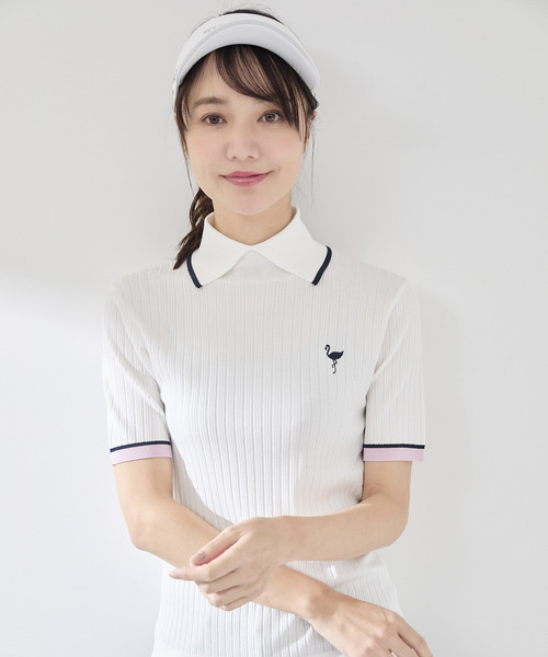JUN&amp;ROPE’ - 【超美品】ジュンアンドロペ セーター 白×黒 ボーダー ウール混 ニット レディース M ゴルフウェア JUN＆ROPE 楽天市場】ジュンアンドロペ ニット（ウェア｜ゴルフ