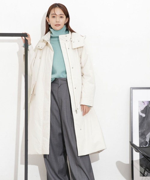 NANO universe（ナノ・ユニバース） コート M オフホワイト レディース