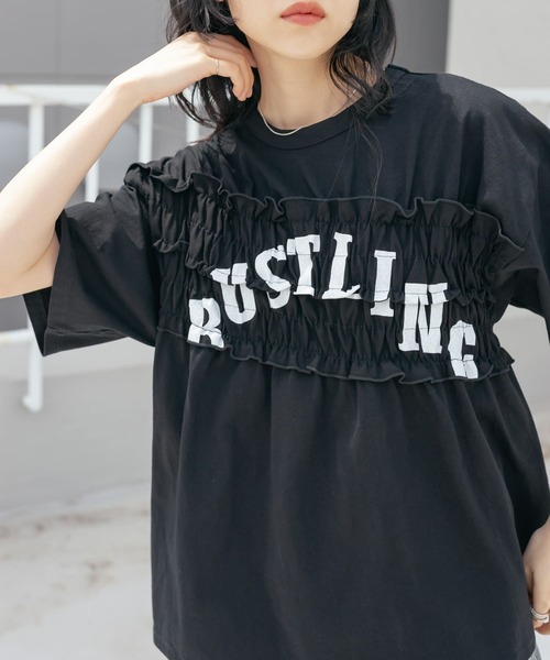 シャーリングリメイクTEE KBF｜シャーリングリメイクTEE | Rakuten Fashion(楽天