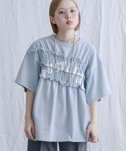 KBF tシャツ シャーリングリメイクTEE レディース : ZOZOTOWN