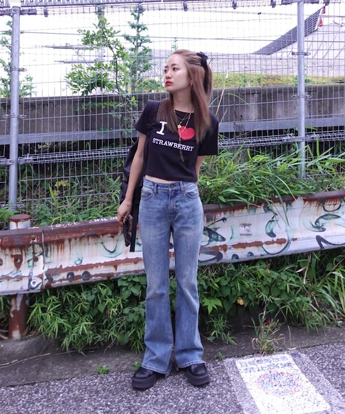 TEEN BOOP tシャツ 半袖 I LOVE ロゴTee レディース : ZOZOTOWN Yahoo
