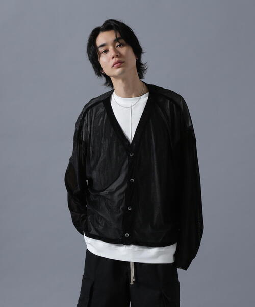 カーディガン DankeSchon/ダンケシェーン/MESH VELOR CARDHIGAN レディース メンズ DANKE SCHON カーディガン DankeSchon/ダンケシェーン/MESH