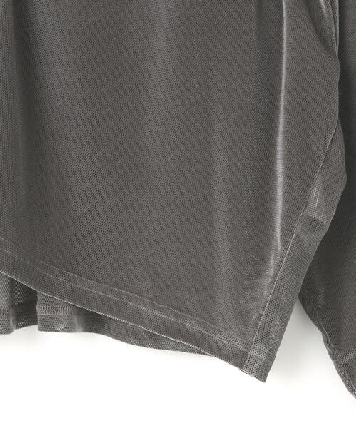 【DankeSchon】MESH VELOR CARDIGAN 2色展開 ブラック グレー DANKE SCHON カーディガン DankeSchon/ダンケシェーン/MESH