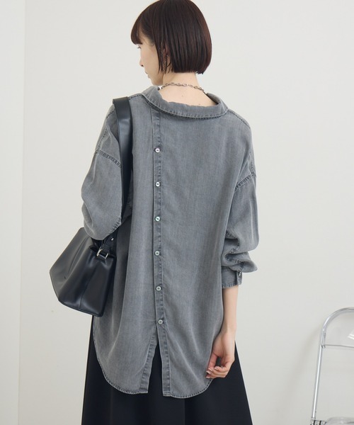 ブラウス シャツ ROSIEE テンセルデニムシャツ レディース Paradise Picnic ブラウス シャツ ROSIEE テンセルデニムシャツ