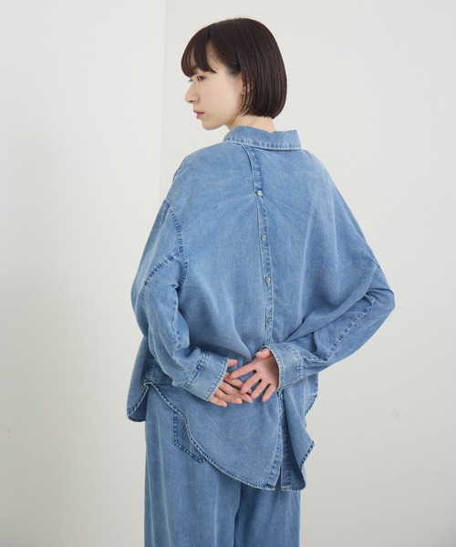 ブラウス シャツ ROSIEE テンセルデニムシャツ レディース Paradise Picnic ブラウス シャツ ROSIEE テンセルデニムシャツ