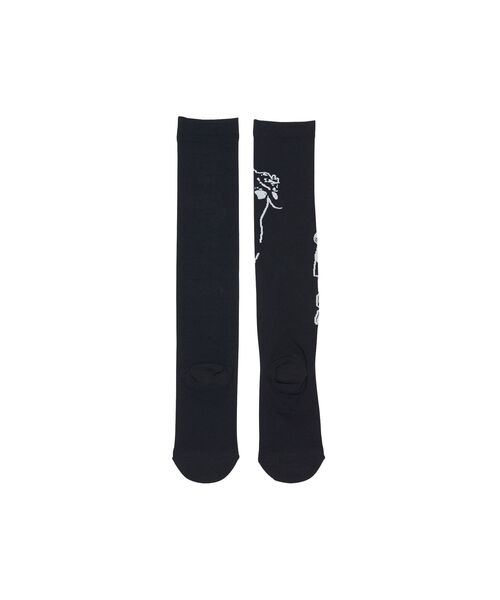 HYSTERIC GLAMOUR 靴下 TIMES シアーハイソックス レディース