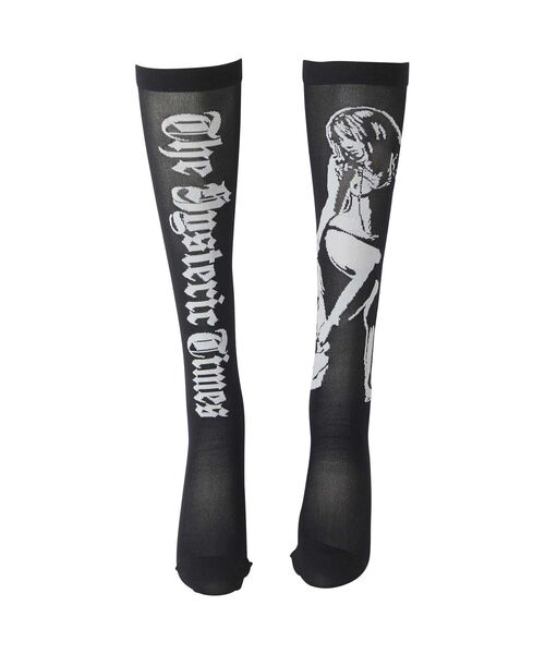 HYSTERIC GLAMOUR 靴下 TIMES シアーハイソックス レディース