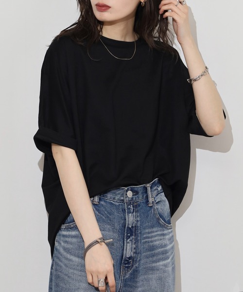mitis tシャツ 接触冷感カノコドルマン半袖ゆるプルオーバー