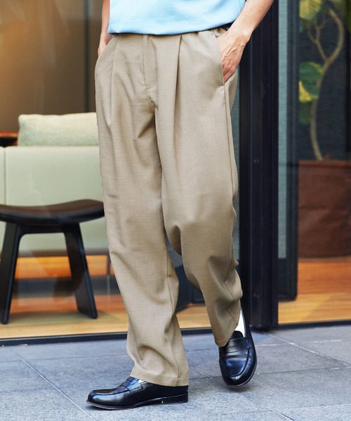 JIGGYS SHOP（ジギーズショップ） パンツ リネンライク ドライタッチ