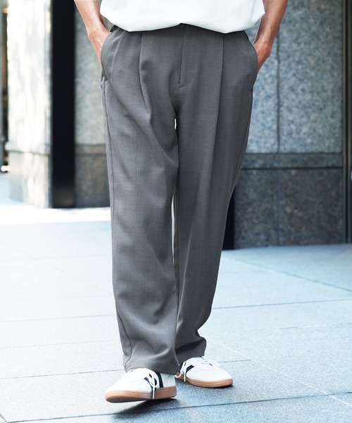 JIGGYS SHOP（ジギーズショップ） パンツ リネンライク ドライタッチ