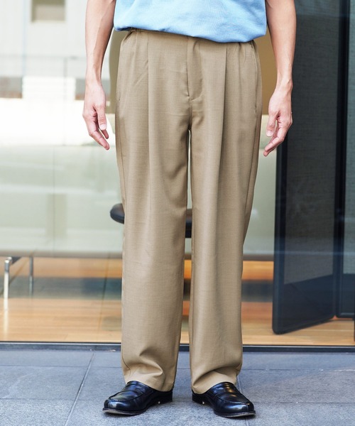 JIGGYS SHOP（ジギーズショップ） パンツ リネンライク ドライタッチ