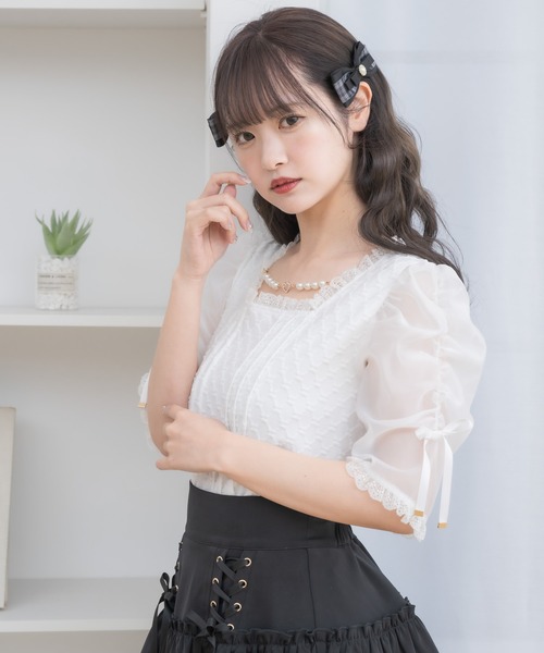 tシャツ 「別注」TORI-TO / バイアス フリル BIG Tシャツ レディース BEAMS BOY（ビームス ボーイ）【別注】TORI-TO / バイアス