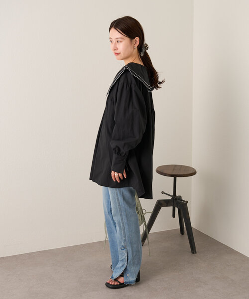 Kastane チュニック B ダブルカラーチュニック : ZOZOTOWN Yahoo