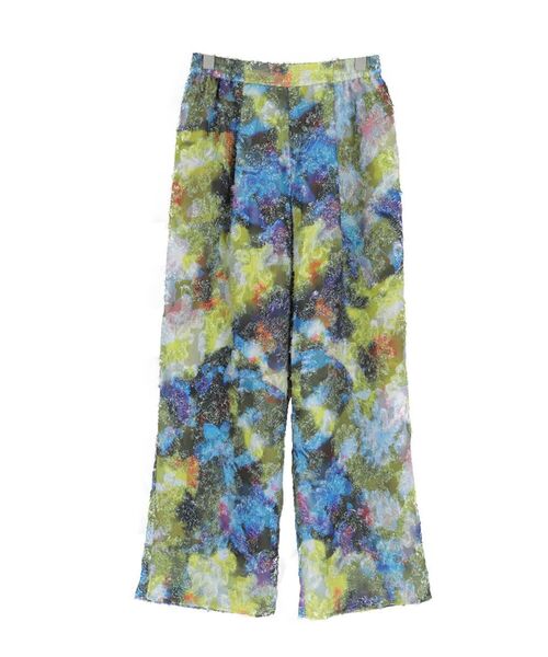 パンツ CUT JACQUARD NUANCE PRINT PANTS レディース : ZOZOTOWN