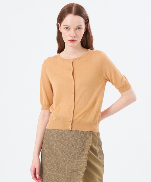 カーディガン 「Heavenly Sheer Knit」 ハーフスリーブカーディガン レディース MACKINTOSH PHILOSOPHY カーディガン 「Heavenly Sheer Knit