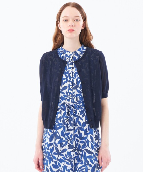 カーディガン 「Heavenly Sheer Knit」 ハーフスリーブカーディガン レディース MACKINTOSH PHILOSOPHY カーディガン 「Heavenly Sheer Knit