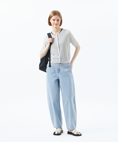 カーディガン 「Heavenly Sheer Knit」 ハーフスリーブカーディガン レディース MACKINTOSH PHILOSOPHY カーディガン 「Heavenly Sheer Knit
