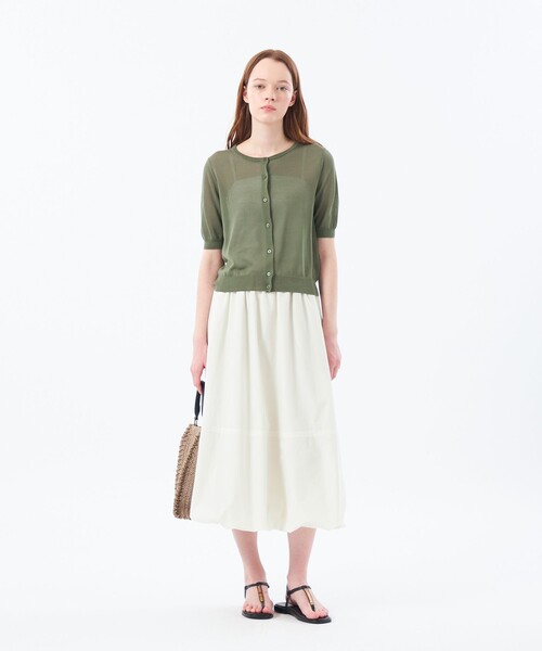 カーディガン 「Heavenly Sheer Knit」 ハーフスリーブカーディガン レディース Heavenly Sheer Knit】 ハーフスリーブカーディガン(トップス