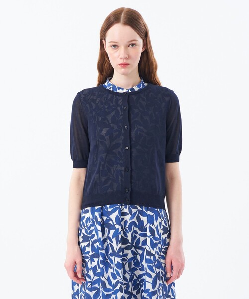カーディガン 「Heavenly Sheer Knit」 ハーフスリーブカーディガン レディース MACKINTOSH PHILOSOPHY カーディガン 「Heavenly Sheer Knit