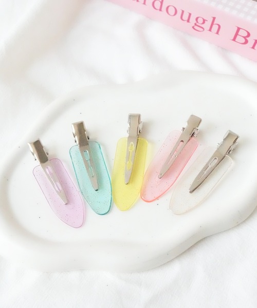 専用出品ヘアピン Port ヘアピン 「 / ポート 」 6個セット ラメ マルチ 透明 ヘア