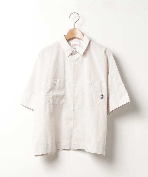 「DANTON」 半袖シャツ 36 ベージュ レディース Danton 「DANTON」 半袖シャツ 36 ベージュ レディース