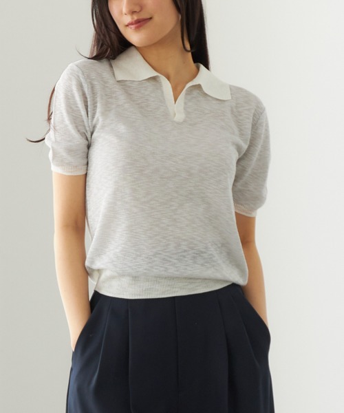 ニット セーター スラブスキッパーニット 「低身長・小柄女性」 レディース
