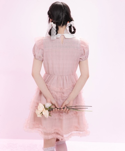 DearMyLoveRose（ディアマイラブローズ） ワンピース 夏 半袖 チュール