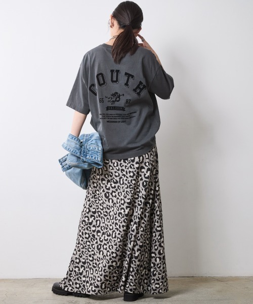 CHIC STYLE（シックスタイル） スカート レオパード柄ナローマキシ