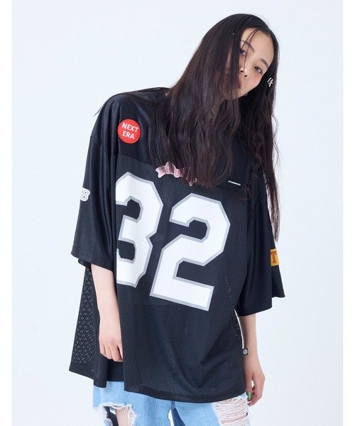 tシャツ 「8」「it」「little sunny bite」sporty mesh big tee レディース メンズ