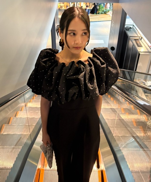 ANDRESD カーディガン 夏 半袖 クラウドライクバルーントップス