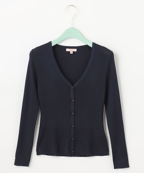 TOCCA 「TOCCA」 ニットカーディガン X-SMALL ネイビー