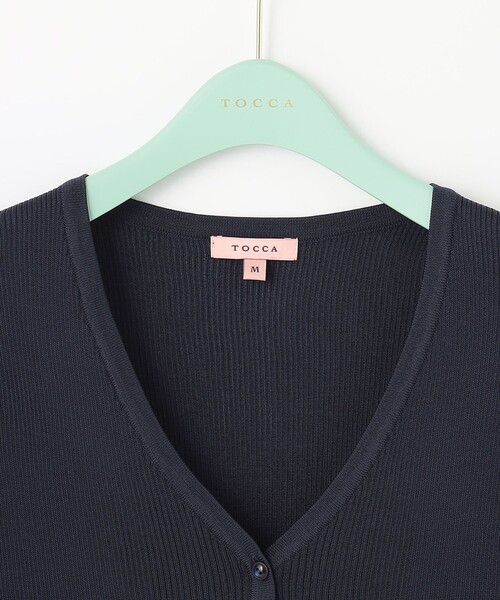 新品✨ TOCCA カーディガン XS ネイビー♪ TOCCA 「TOCCA」 ニットカーディガン X-SMALL ネイビー