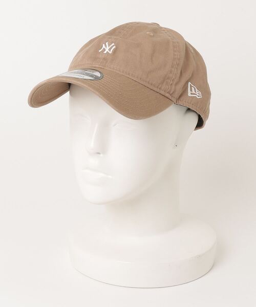 NEW ERA ベージュ キャップ 数字3刺繍 調整可能 NEW ERA 「NEW ERA」 刺繍キャップ - ベージュ メンズ