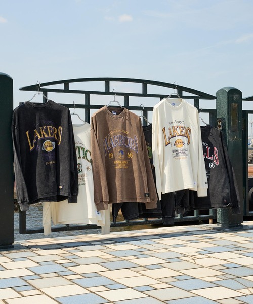 NBA tシャツ NBA/エヌビーエー 別注 チームロゴ刺繍/プリント